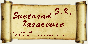 Svetorad Kašarević vizit kartica